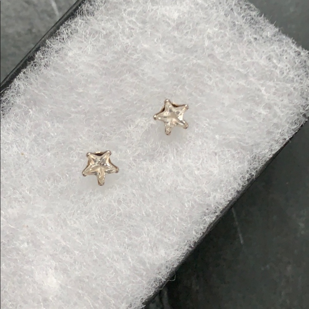 Sterling Silver Star Studs